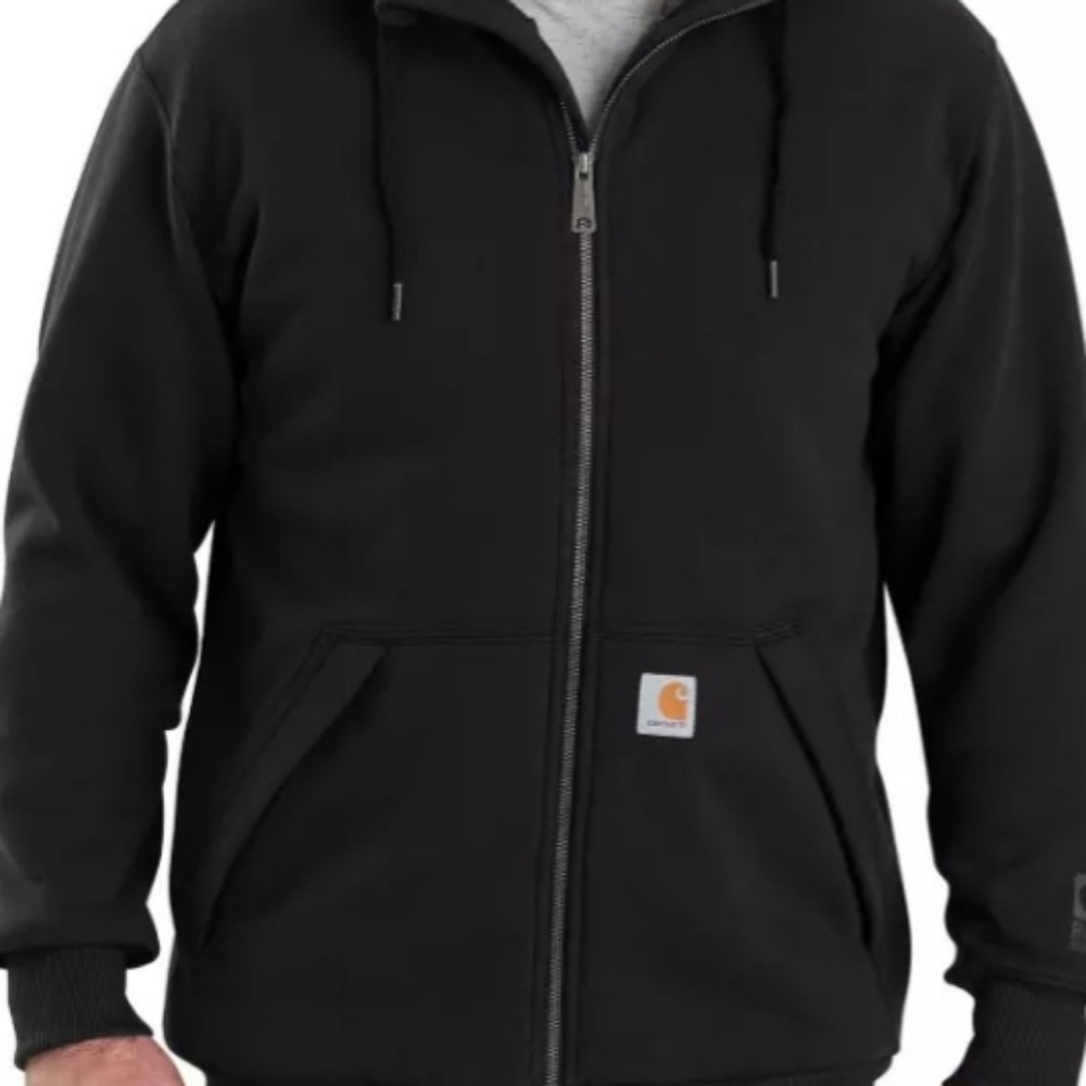 Carhartt Rain Defender Sherpa Lined Hooded Sweatshirt Jacket